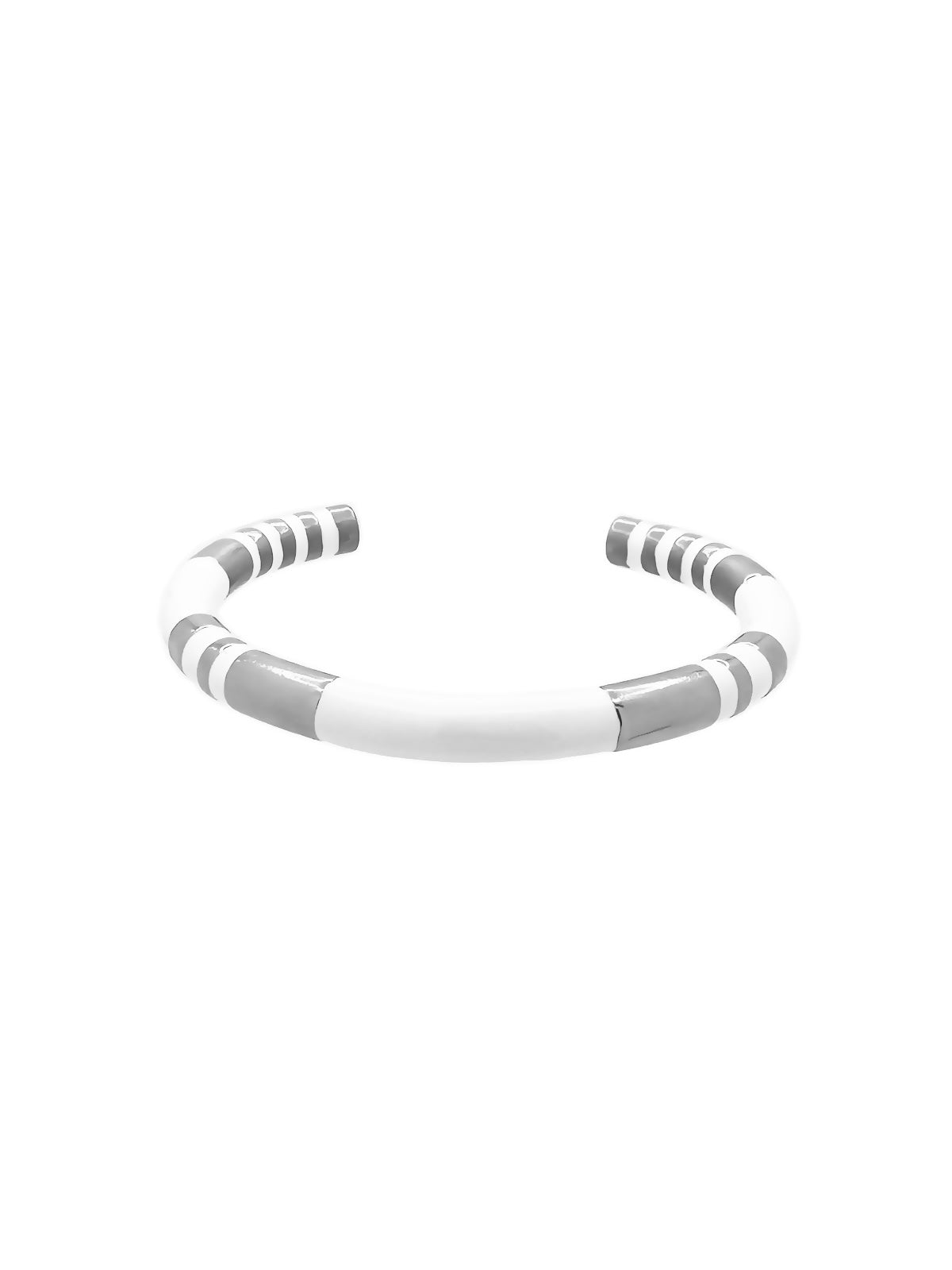 ARI CUFF - WHITE/SILVER