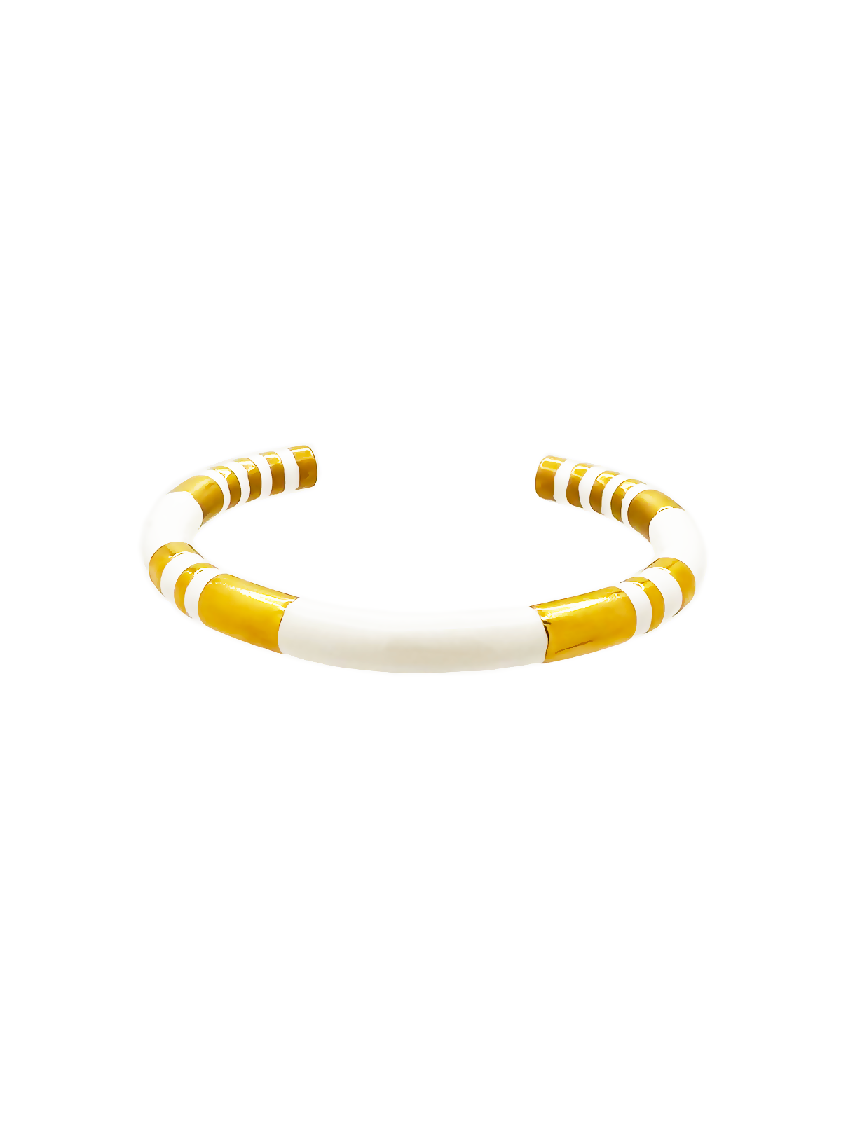 ARI CUFF - WHITE/GOLD