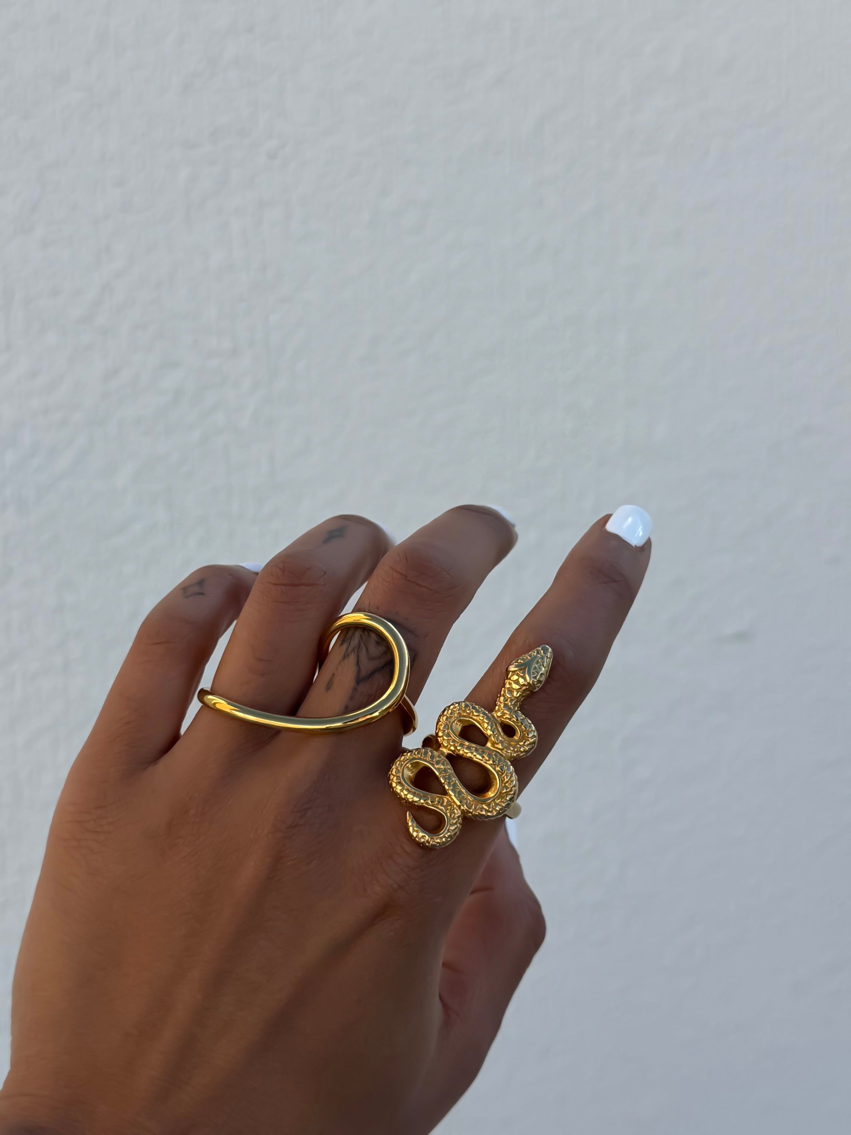 ABSTRACT RING - GOLD