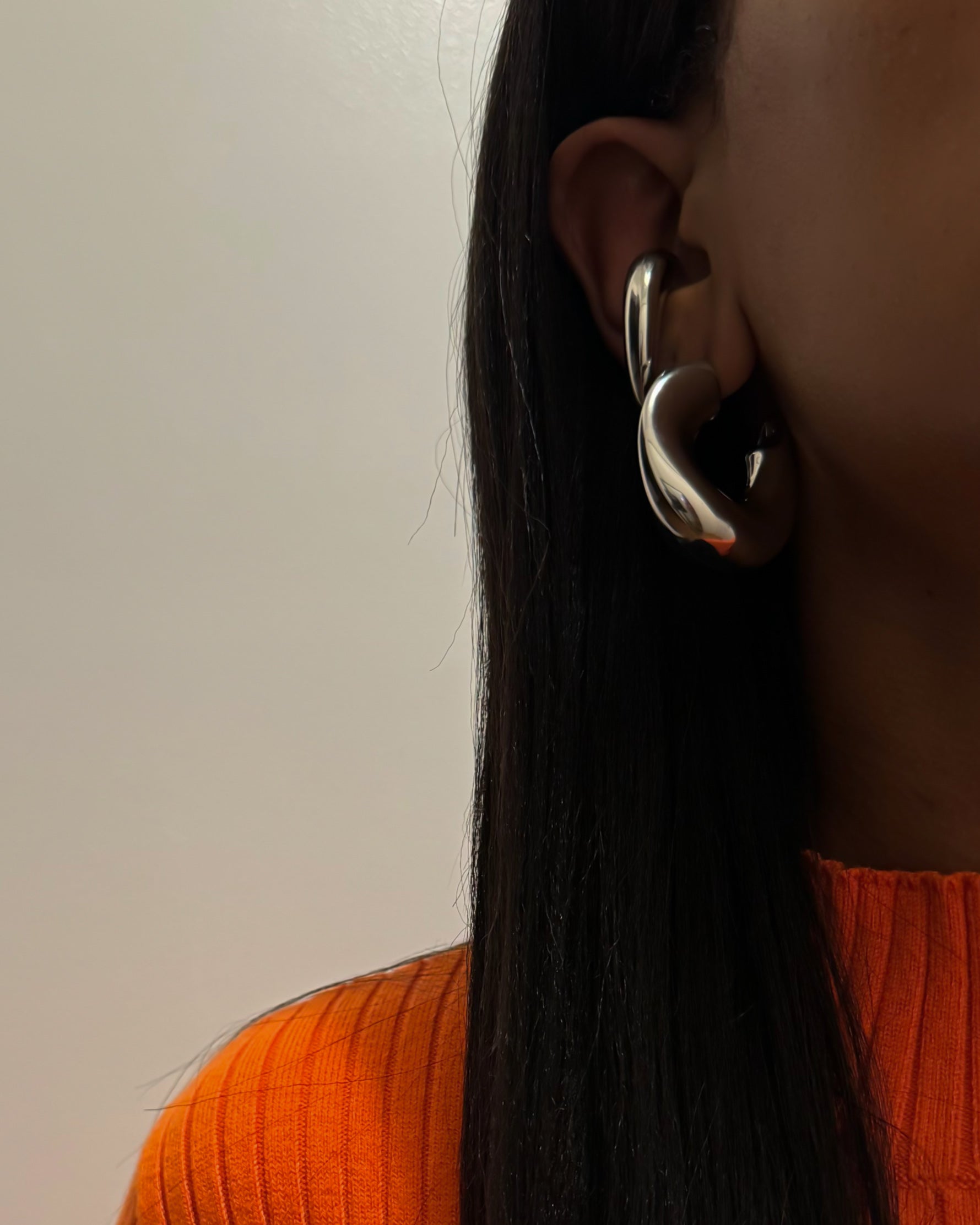 ELISE HOOPS - SILVER