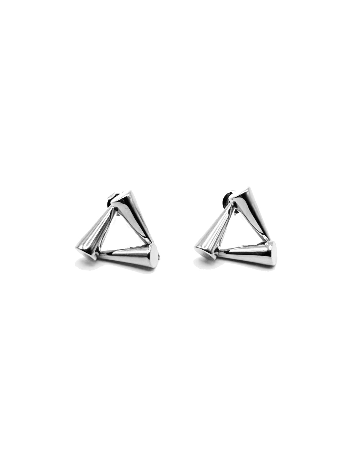 TRIANGLE STUDS - SILVER